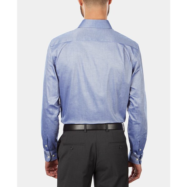 トミー ヒルフィガー メンズ シャツ トップス Men's Slim-Fit Stretch Solid Dress Shirt, Online Exclusive Created for Macy's Navy