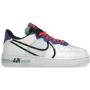 Nike ナイキ メンズ スニーカー エアフォース 【Nike Air Force 1 Low React】 サイズ US_9(27.0cm) White Astronomy Blue Laser Crimson