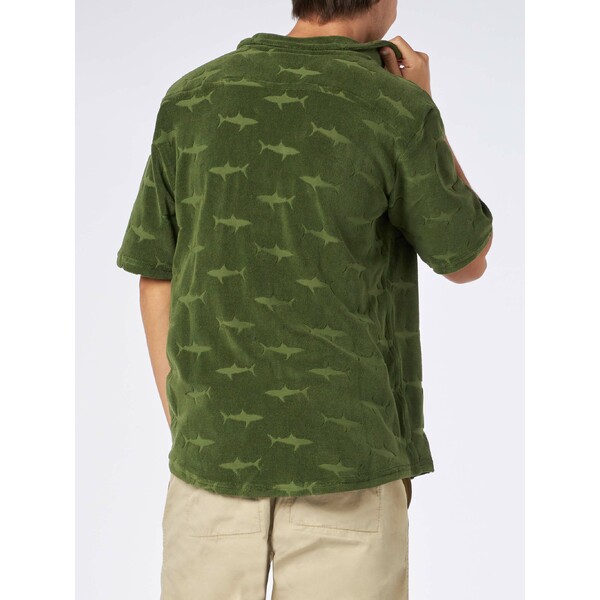 エムシーツーセイントバース メンズ シャツ トップス Man Military Green Terry Shirt Riviera GREEN