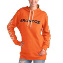 カールバンクス レディース パーカー・スウェットシャツ アウター Denver Broncos GIII 4Her by Carl Banks Women's Extra Inning Pullover Hoodie Orange