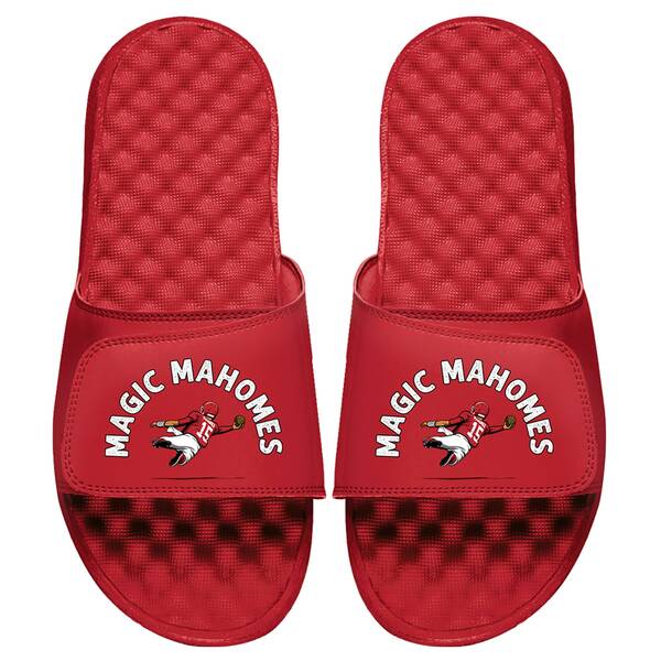 饤   塼 Patrick Mahomes NFLPA ISlide x BreakingT Magic Mahomes Slide Sandals Red