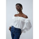 アンナ フィールド レディース シャツ トップス Blouse - white