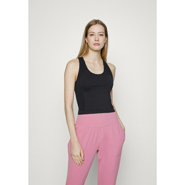 スウェッティベティ レディース フィットネス スポーツ ATHLETE CROP SEAMLESS WORKOUT TANK - Top - black