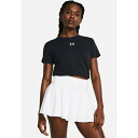 アンダーアーマー レディース フィットネス スポーツ CAMPUS CORE - Sports T-shirt - black white