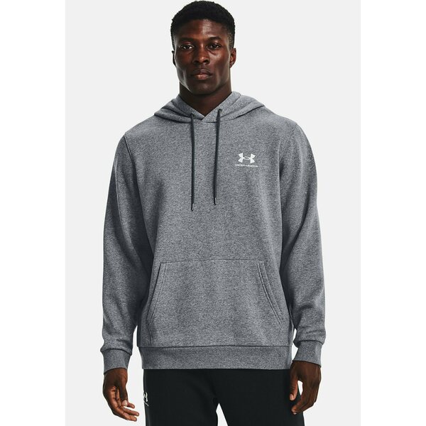 アンダーアーマー メンズ パーカー・スウェットシャツ アウター ESSENTIAL HOODIE - Hoodie - pitch gray medium heather