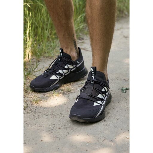 アディダス テレックス メンズ バスケットボール スポーツ VOYAGER 21 TRAVEL - Hiking shoes - core black chalk white grey two アディダス テレックス メンズ バスケットボール スポーツ VOYAGER 21 TRAVEL - Hiking shoes - core black chalk white grey two