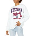 ゲームデイ レディース パーカー・スウェットシャツ アウター Arizona Wildcats Gameday Couture Women's All We've Got Premium Fleece Drop Shoulder Pullover Sweatshirt White