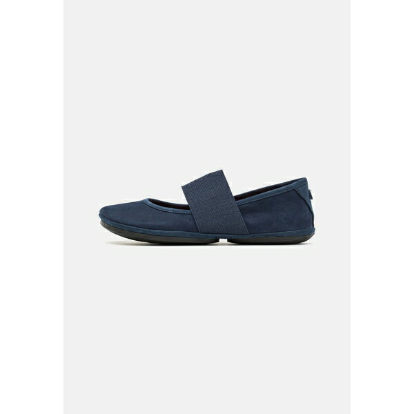 カンペール レディース パンプス シューズ RIGHT NINA - Ankle strap ballet pumps - navy