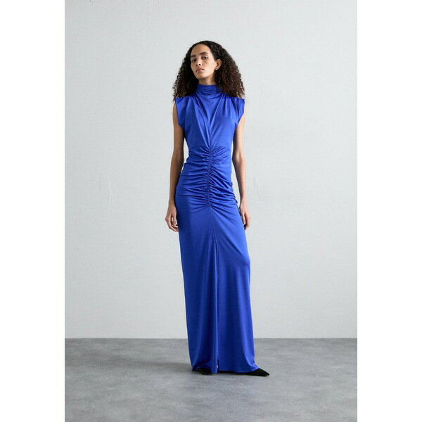 ヴィクトリア ベッカム レディース ワンピース トップス RUCHED GOWN - Jersey dress - royal blue