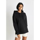 カルバンクライン レディース パーカー・スウェットシャツ アウター WARP LOGO OVERSIZED HOODIE - Sweatshirt - black