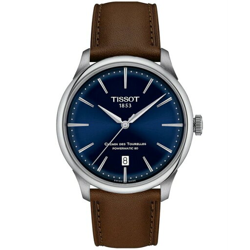 ティソット レディース 腕時計 アクセサリー Unisex Swiss Automatic Chemin des Tourelles Powermatic 80 Brown Leather Strap Watch 39mm No Color ティソット レディース 腕時計 アクセサリー Unisex Swiss Automatic Chemin des Tourelles Powermatic 80 Brown Leather Strap Watch 39mm No Color