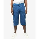 エックスレイ メンズ カジュアルパンツ ボトムス Men's Belted Capri Cargo Shorts Royal Blue