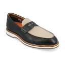 トーマス アンド バイン メンズ スリッポン・ローファー シューズ Men's Kaufman Moc Toe Penny Loafers Casual Shoes Black(4)