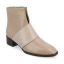 ジャーニーコレクション レディース ブーツ シューズ Women's Kyler Two-Tone Block Heel Booties Taupe