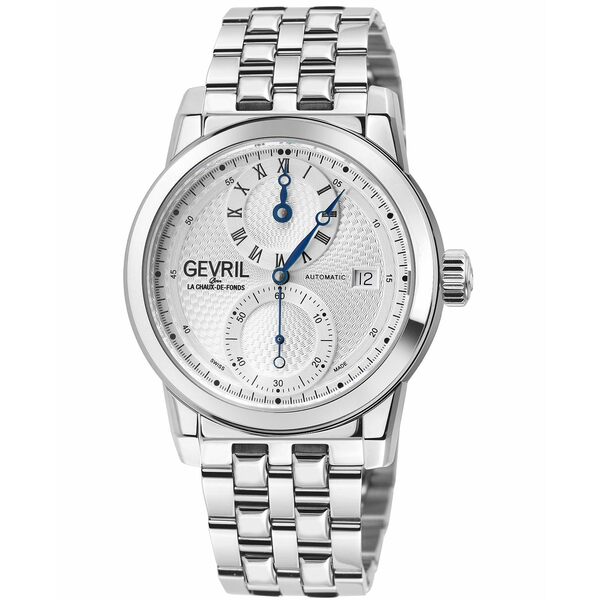 ジェビル レディース 腕時計 アクセサリー Men's Gramercy Silver-Tone Stainless Steel Watch 39mm Silver