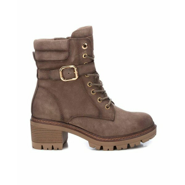 キシタイ レディース ブーツ シューズ Women's Suede Booties Carmela By XTI Taupe