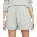 ナイキ レディース カジュアルパンツ ボトムス Women's Sportswear Club Fleece Mid-Rise Shorts Dk Grey Heather/white(4)