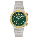 ヴェルサーチ レディース 腕時計 アクセサリー Men's Swiss Two-Tone Stainless Steel Bracelet Watch 43mm...