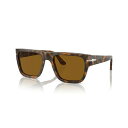 ペルソル レディース サングラス&アイウェア アクセサリー Unisex Sunglasses, Po3348S Brown Havana