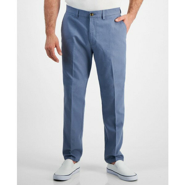 ケネスコール メンズ カジュアルパンツ ボトムス Men's Slim-Fit Linen Pants Med Blue