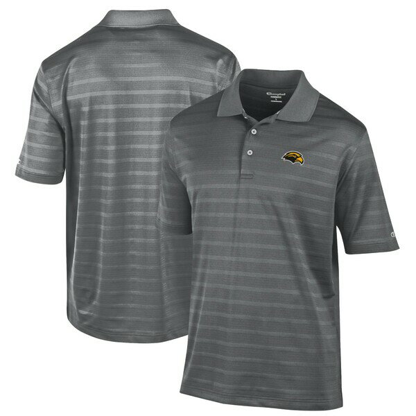 `sI Y |Vc gbvX Southern Miss Golden Eagles Champion Textured Solid Polo Gray