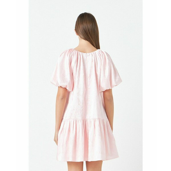 ɥ쥹 ǥ ԡ ȥåץ Women's Sheen Bow Detail Mini Dress Pink