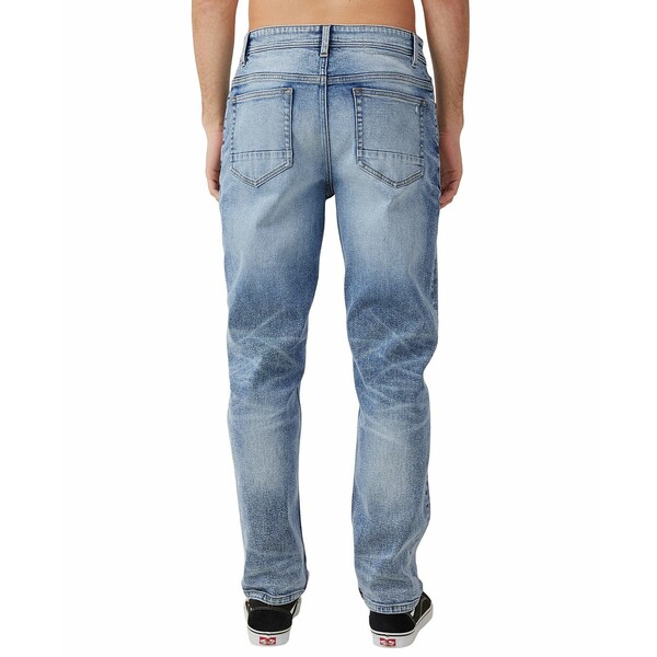 コットンオン メンズ デニムパンツ ボトムス Men 039 s Slim Straight Jeans West Blue Ripped