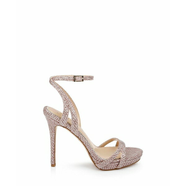 ジュウェルダグレイミシュカ レディース オックスフォード シューズ Women's Arianna Platform Stiletto Evening Sandals Rose Gold Glitter