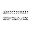 uO fB[X lbNXE`[J[Ey_ggbv ANZT[ Men's Solid 6MM Diamond Cut .925 Sterling Silver Miami Cuban Curb Chain Necklace For Men s Women 18 Inch Silver