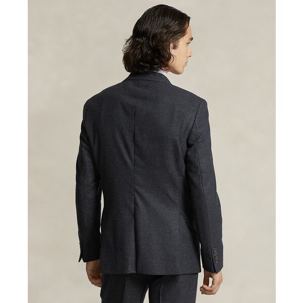 ե  㥱åȡ֥륾  Men's Polo Modern Wool-Blend Flannel Jacket Dark Grey