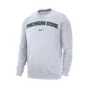 ナイキ レディース パーカー スウェットシャツ アウター Men 039 s White Michigan State Spartans Club Fleece Sweatshirt White