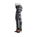 スタンダーズアンドプラクティス レディース デニムパンツ ボトムス Women's Print Stretch Denim Skinny Jeans Charcoal tie dye