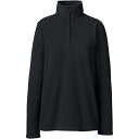 ランズエンド レディース ジャケット＆ブルゾン アウター Women 039 s School Uniform Lightweight Fleece Quarter Zip Pullover Black