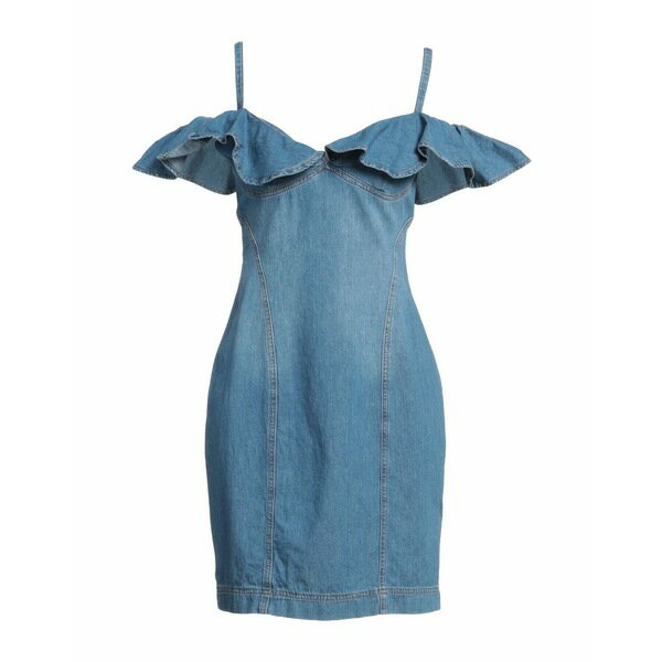 【送料無料】 モスキーノ レディース ワンピース トップス Mini dresses Blue