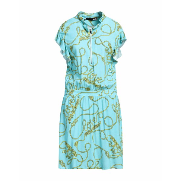 【送料無料】 モスキーノ レディース ワンピース トップス Mini dresses Azure