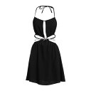 【送料無料】 アニエバイ レディース ワンピース トップス Mini dresses Black