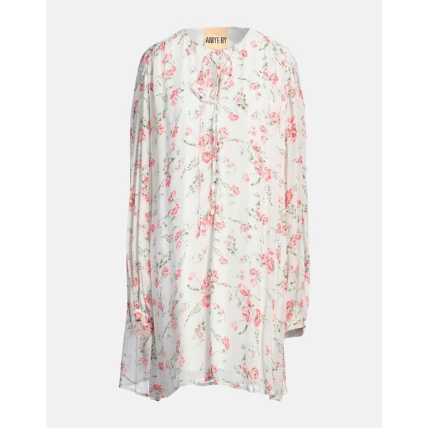 【送料無料】 アニエバイ レディース ワンピース トップス Mini dresses White(4)