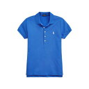 POLO RALPH LAUREN ラルフローレン ポロシャツ トップス レディース SLIM FIT STRETCH POLO SHIRT Blue