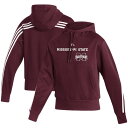 AfB_X fB[X p[J[EXEFbgVc AE^[ Mississippi State Bulldogs adidas Women's Fashion Pullover Hoodie Maroon