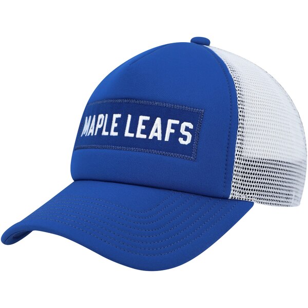 メンズ帽子, キャップ  Toronto Maple Leafs adidas Team Plate Trucker Snapback Hat BlueWhite