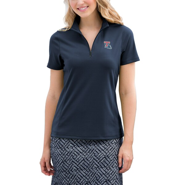 ビンテージアパレル レディース ポロシャツ トップス Louisiana Tech Bulldogs Women's Vansport MicroWaffle Mesh Polo Navy