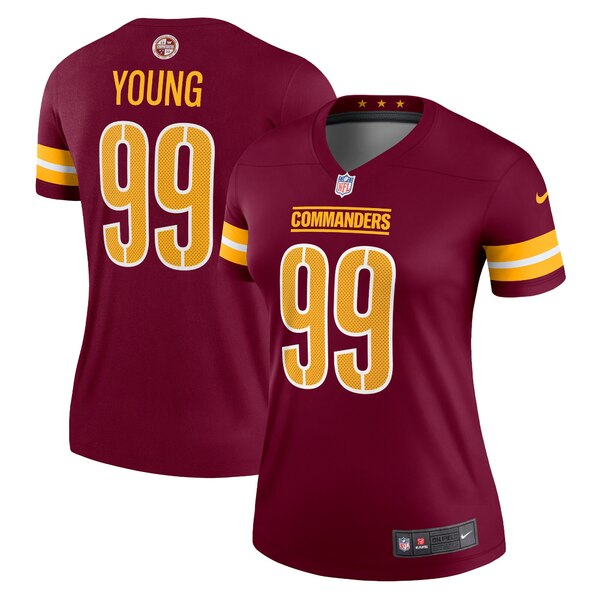 ナイキ レディース ユニフォーム トップス Chase Young Washington Commanders Nike Women's Legend Jersey Burgundy