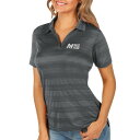 アンティグア レディース ポロシャツ トップス Mid Michigan College Antigua Women's Compass Polo Charcoal