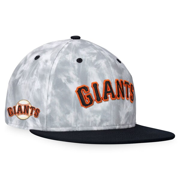 楽天astyファナティクス メンズ 帽子 アクセサリー San Francisco Giants Fanatics Smoke Dye Fitted Hat Black/White