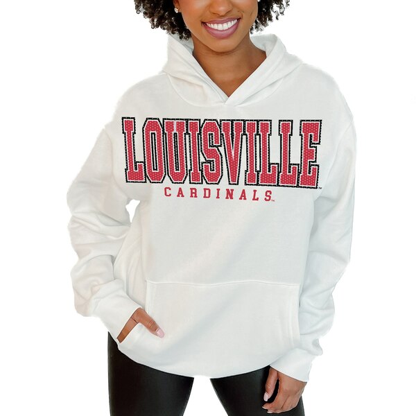 ゲームデイ レディース パーカー スウェットシャツ アウター Louisville Cardinals Gameday Couture Women 039 s Scout Fleece Pullover Hoodie White