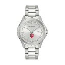 uo Y rv ANZT[ Indiana Hoosiers Bulova Stainless Steel Classic Sport Watch -