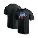 ファナティクス メンズ シャツ トップス Men's Black Chicago Cubs Hometown T-shirt Black(4)