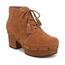 ドクター・ショール レディース ブーツ シューズ Women's Original Chic Lace-Up Platform Booties Honey Brown Suede