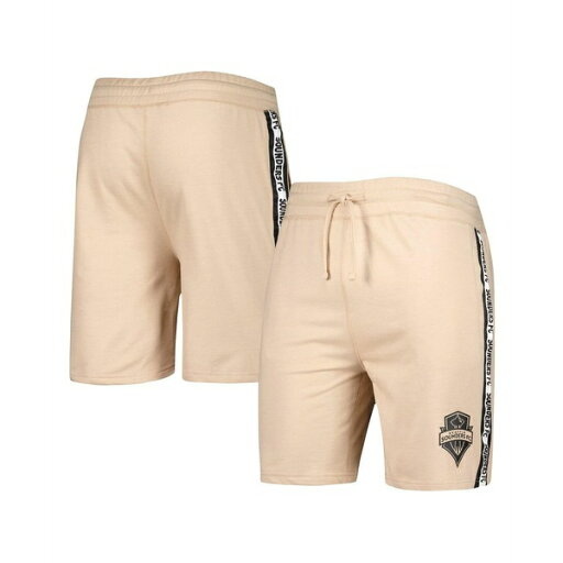 コンセプトスポーツ メンズ カジュアルパンツ ボトムス Men's Tan Seattle Sounders FC Team Stripe Shorts Tan コンセプトスポーツ メンズ カジュアルパンツ ボトムス Men's Tan Seattle Sounders FC Team Stripe Shorts Tan