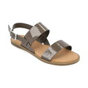 ジャーニーコレクション レディース サンダル シューズ Women's Lavine Double Strap Flat Sandals Taupe Patent